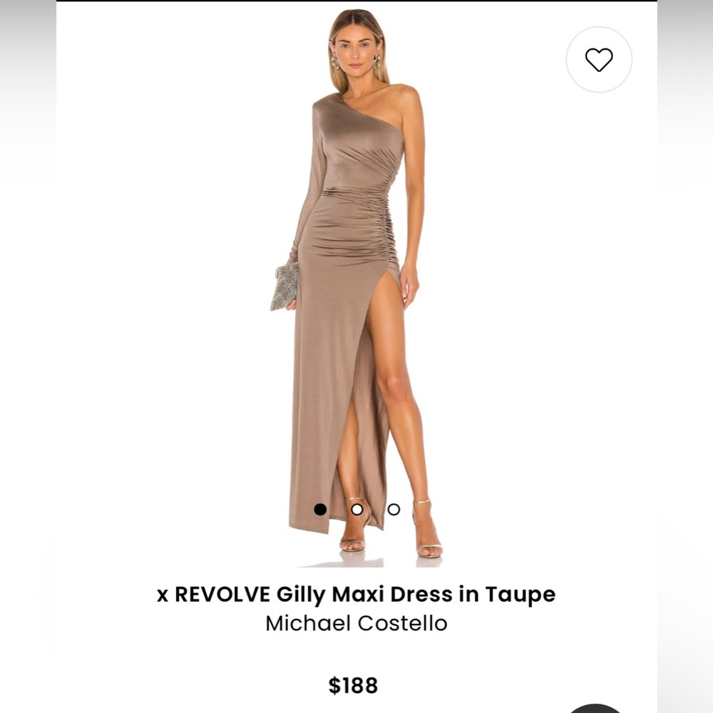 Michael Costello x REVOLVE Gilly Maxi Dress in Taupe